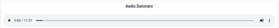 Audio Recap Review Example