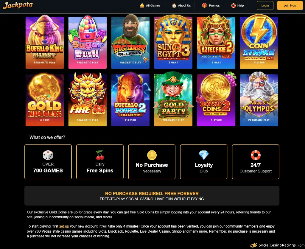 Jackpota Website